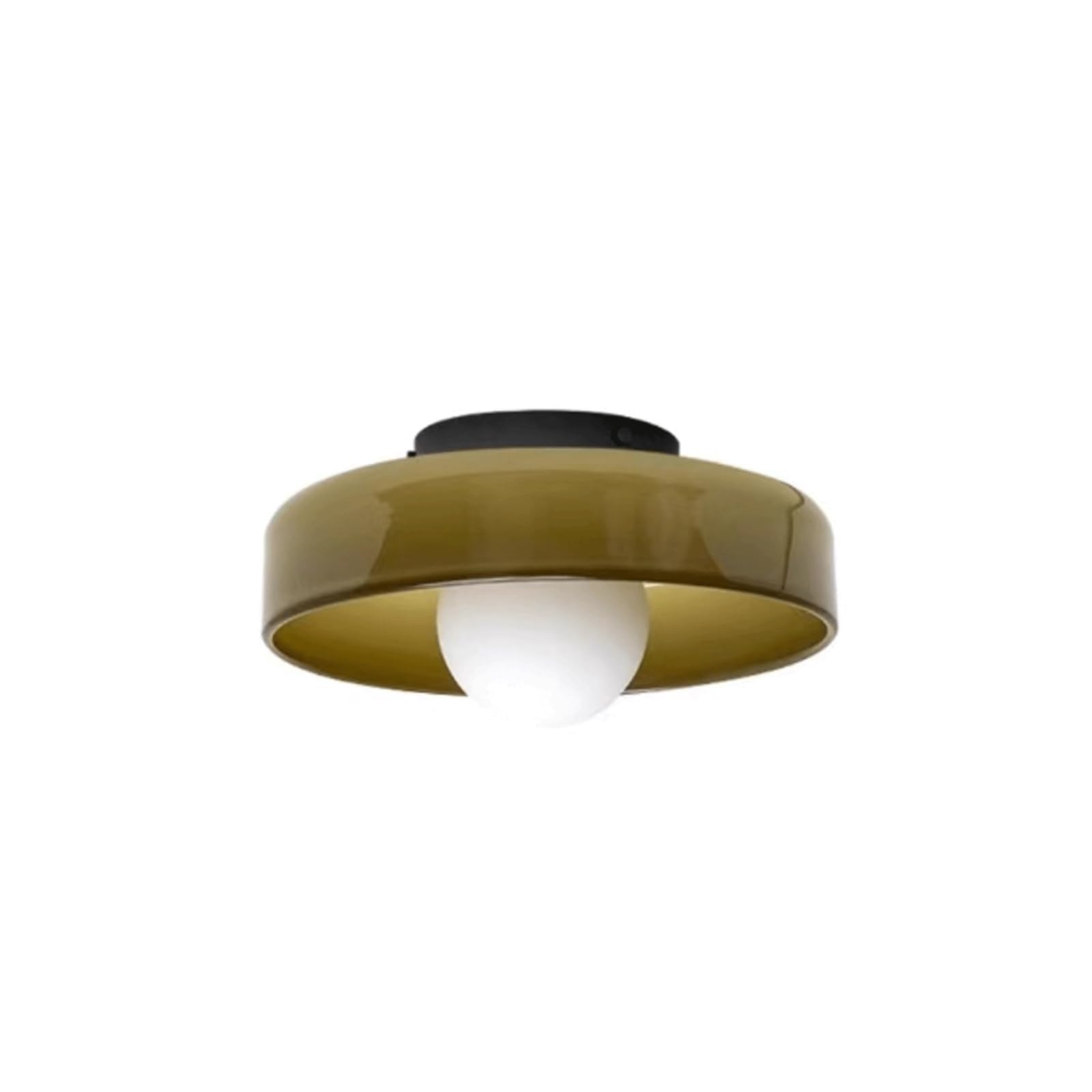 PLQWUJD Exquisite Chandelier Porch Ceiling Light Fixture Ceiling Lamp Semi Flush Mount Lighting Fixtures Round Glass Close to Ceiling Light Vintage Chandelier(Brown,25cm)