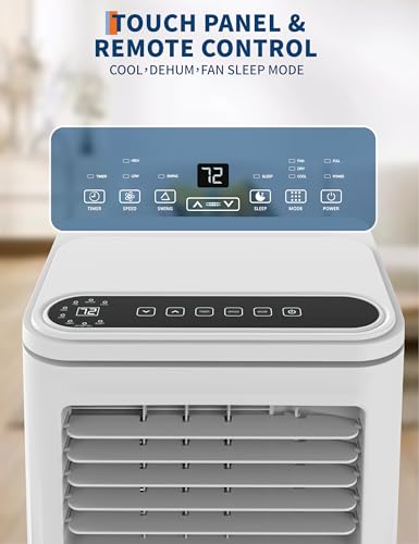 GarveeTech Portable Air Conditioners, 10000 BTU Air Conditioner for Room Up to 450 Sq.Ft, 24H Timer, Remote Control, Dehumidifier, 3 in-1 AC Unit with Window Kit for Bedroom, Indoor Rooms, Home Office - image 5