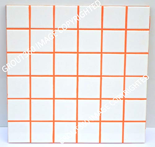 Grout 360 Electric Orange Sanded Tile Grout Powder for Tile Installation Jobs. Use on Floors, Walls, Back Splashes, Showers, and Mosaics. 5 lbs.