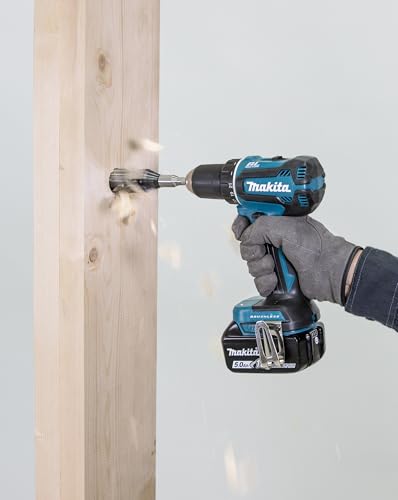 Makita DDF485Z Nahaufnahme des bürstenlosen Motors und der Kühlrippen. - Detailansicht von Makita DDF485Z 18 V...