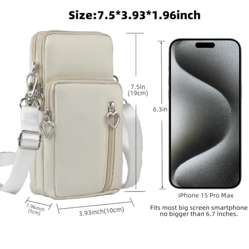 Image of JANKS Small Crossbody Bag for Women - Mini Phone Purses with Crossbody Strap and Wallet - Nylon Arm Bag