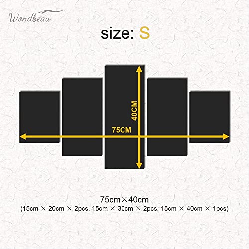 Wondbeau Stampa su Tela 5 Pezzi Dipinti Cinque