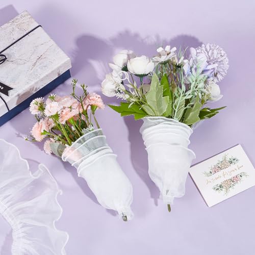 Garnitures en dentelle et mousseline à volants de haute qualité - 8