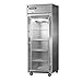 Continental Refrigerator 1RES-GD Extra-Wide Single Section Reach In Glass Door Refrigerator, 28-1/2"W, Shallow Depth