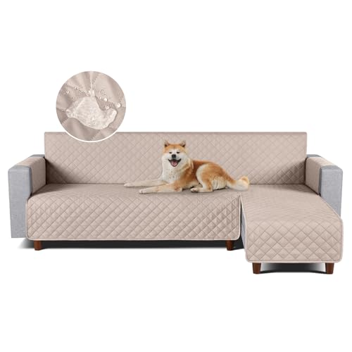 TAOCOCO 防水 カウチソファカバー フロアソファカバー コーナーソファカバー ソファーベッドカバー オットマンカバー コンパクト L字 肘付き 2人3人掛け 犬猫対策 毛髪不粘着 滑り止め 替えソファカバー 防塵 汚れ防止 傷防止 爪とぎ防止 おしゃれ ソファーカバー インテリア マルチカバー 四季適用 撥水加工 丸洗い可能 (カーキ色, 2+3人掛け)