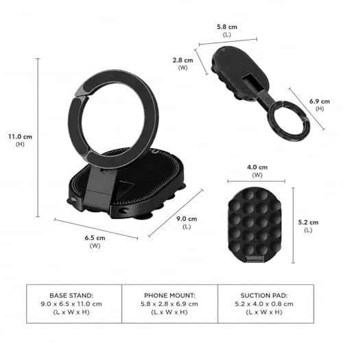 ANKALING 3 in 1 Magnetic Phone Holder with Suction Cup - Image 3