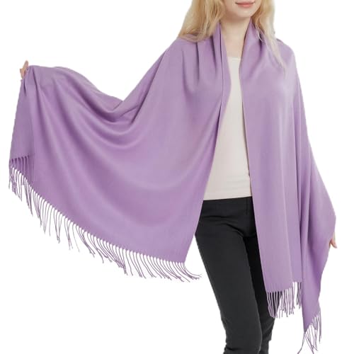 Ciormis pashmina shawls for women-Taro Purple pashmina wrap scarf for dressy evening (Taro Purple)
