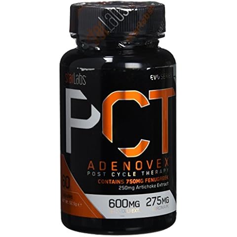Starlabs Nutrition PCT Adenovex - Suplemento de potenciadores de testosterona para deportistas Cover