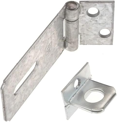 Merriway BH07793 Cerrojo de seguridad y grapa, gris