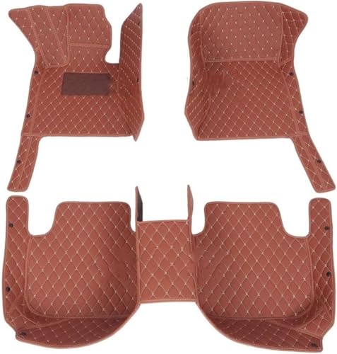 Tapis de sol voiture à rayures pour VW EOS 2005-2016 - Set complet sur mesure 5 places