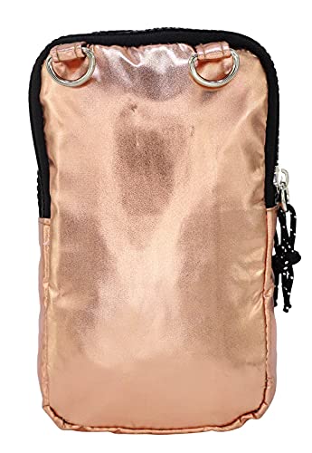 Shoulder Bag Bolsa Transversal Pequena Lenna's B051 Dourado Metalizado