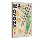 ZDFTAFD Gyoza - Lienzo moderno para cocina, 20 x 30 cm