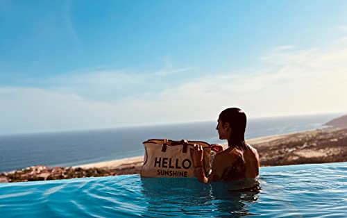 Funky Junque Canvas Tote Bag – Large Beach Bag with Sayings, Summer Vacation & Pool Party Essentials, 20” x 15”4