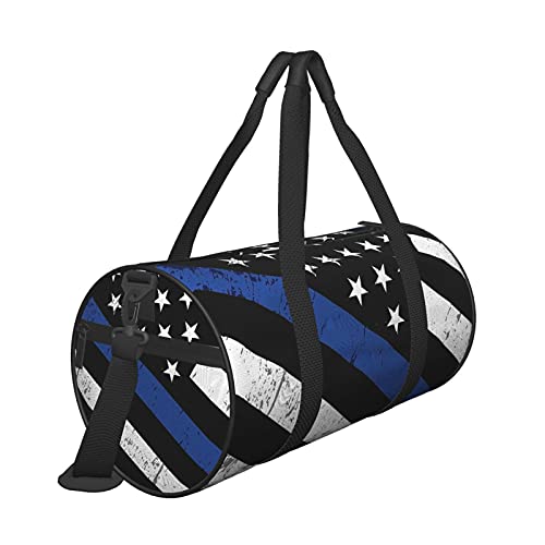 Thin Blue Line Lives Matter American Flag Travel Duffel Bags Gym Sports Luggage Large Travel Tote Bag Overnight Weekend Bags For Man And Women #TOP1