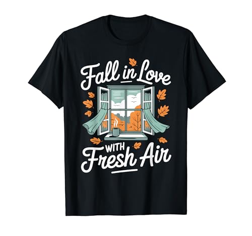 Fall In Love With Fresh Air Autumn Window Leaves T�V���c