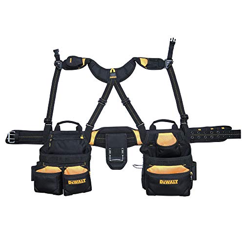 DEWALT DG5617 20-Pocket Pro Framer's Combo Apron Tool Belt and Yoke-style Suspenders