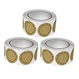 SEWACC 3 Rollen Selbstklebende Etiketten für Marmeladengläser Wiederverwendbare Aufkleber für...