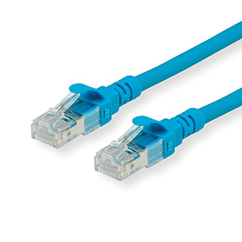 Preisvergleich Produktbild ROLINE UTP Patchkabel Kat6a,LSOH,Comp.Lev., blau, 1m