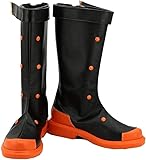 Verycos Adult Anime Cosplay Shoes Boots Costume Accessories School Shoes for Men Women Orange