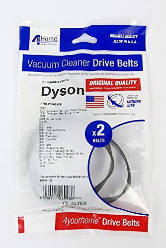 Pack 2 drive belts for the Dyson DC01, DC04, DC07 (without clutch) WVE.BLT100