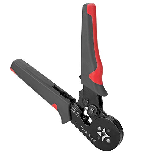 Gecheer Crimper Plier Square Ferramenta de crimpagem auto-ajustável para terminais de cabos virolas