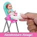 Barbie Skipper-Puppe und Spielset mit Accessoires, Babysitting-Set zum Thema Essen, Spielzeug mit Farbwechseleffekt, HTK35
