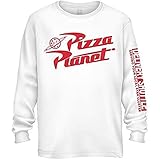 ディズニー トイストーリー ピクサー ピザプラネット デリバリーエクスプレス 長袖 メンズ Tシャツ US サイズ: Large カラー: ホワイト