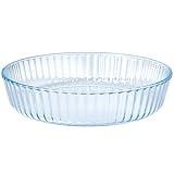 RONDURE Tiefe Kuchenform zum Backen, 25,4 cm, transparent, 5,8 cm tief, für Ofen, Backen...