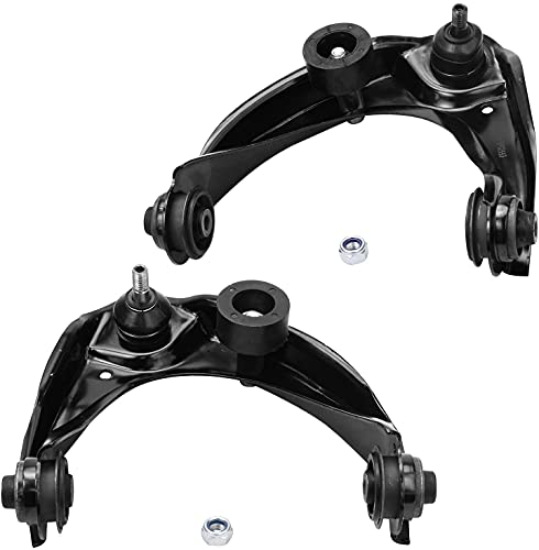 Image of Detroit Axle - 8pc Front End Control Arm Kit for Ford 07-10 Fusion, 07-09 Mercury Milan Lincoln MKZ, 4 Lower Control Arms 2 Sway Bars 2 Upper Control Arms & Ball Joint 2007 2008 2009 Replacement