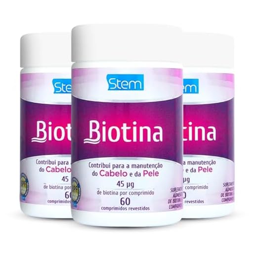 Kit 3 Biotina Stem 60 comprimidos