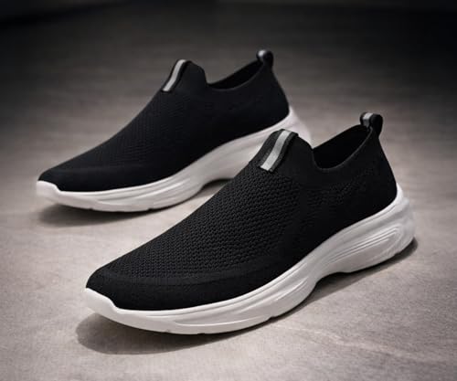 Image of Kraasa Trial Running Shoes with Lightweight Memory Insole | Breathable, Anti-Skid Knit Sneaker, Walking & Gym Shoes