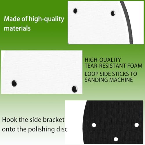 Almohadillas de interfaz de lijado triangular para mouse con esponja de 5 agujeros de 6 piezas 7