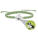 Bracciale personalizzato con foto Bracciale personalizzato con foto del cane Bracciale di proiezione con immagine zampa Fascino Bracciale della memoria Regali per l'amante dell'animale domestico