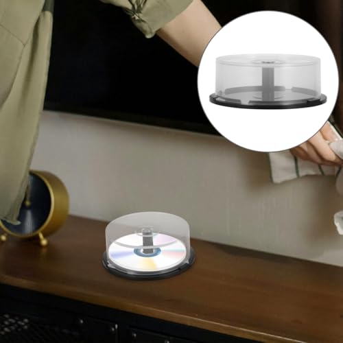 Juego de 2 cajas de almacenamiento para DVD con capacidad de 25 cubos 6