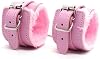Leather Black Pink Ankle Strap Wrist Cuff Fitness Leg Exercise Adjustable Locking Ankle Bracelet Kit Cosplay Cuff Accessories