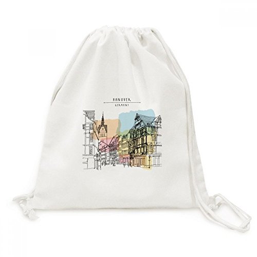 Sac de voyage Hanovre Allemagne toile cordon léger pour dos sensible