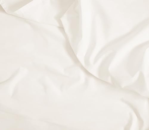 Miniatura 2 de Brooklinen Juego de sábanas de satén de lujo de 3 piezas, sin juego de sábanas encimeras, 100% algodón, tamaño California King en crema, 1 sábana