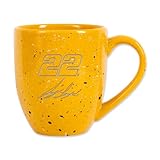 Rico Industries NASCAR Racing Joey Logano 16 oz Team Color Laser Engraved Speckled Ceramic Coffee Mug