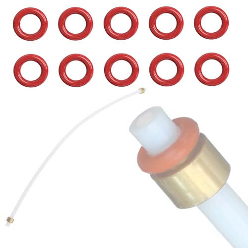 Kit de 10 juntas de mantenimiento de mangueras de presión de 4 mm, máquina de café de repuesto compatible con Philips SAECO SPIDEM GAGGIA BOSCH SIEMENS AEG DELONGHI JURA MELITTA MIELE SOLIS KONIG
