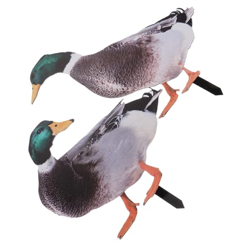 FUTUREORYY Statua Acrilica Da Esterno 2 Pezzi Ornamentale Per Giardino e Prato Decorazione Scultura Natalizia Per Cortile Casa