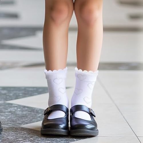 Campus uniform 6-piece set of socks, with multiple options for pleated cuffs and soft socks3