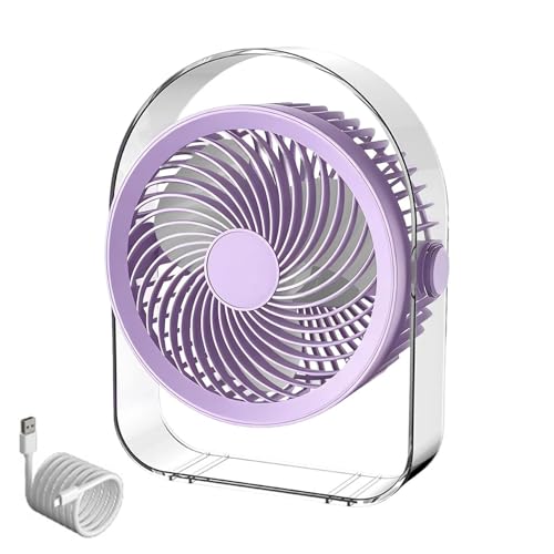 Ventilateur de table rechargeable 5 vitesses portable orientable