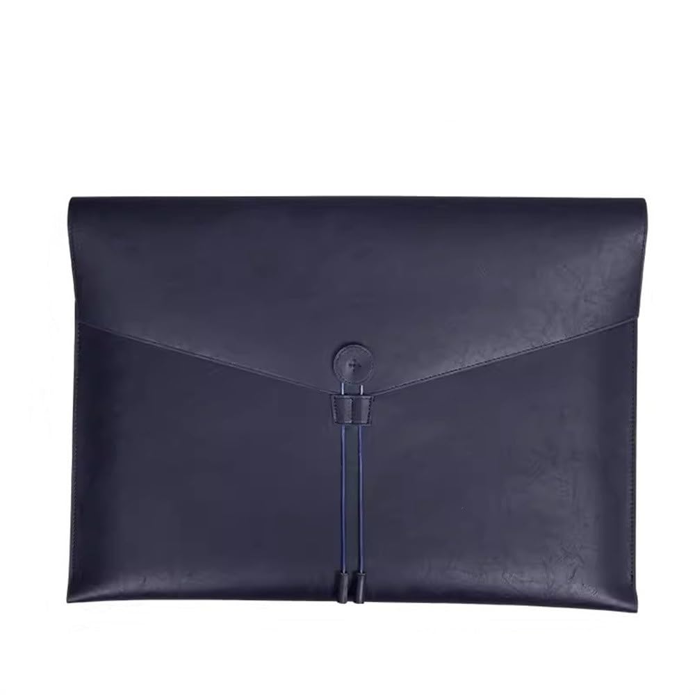 Etui na dokumenty ze skóry PU, Koperta PU na dokumenty, wielokolorowa, 365x490 mm(Blue)