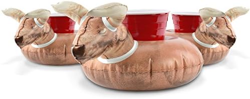 GoFloats Inflatable Pool and Hot Tub Drink Holders (3 Pack) (Choose - Unicorn, Flamingo, Palm Tree and More)