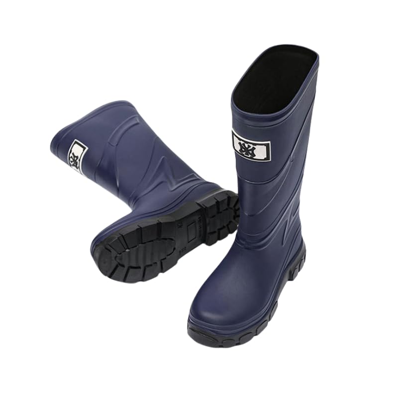 Durable Waterproof Men's Rain Boots for Outdoor Work and Fishing