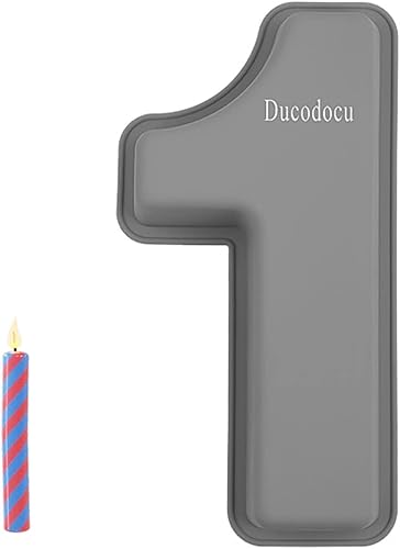 Miniatura 9 de Ducodocu Moldes de silicona para tartas 3D de gran número, moldes novedosos para tartas, moldes para hornear bricolaje para cumpleaños, boda,