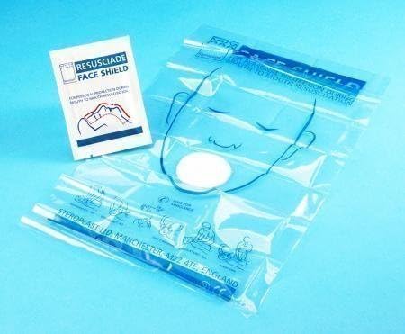 9589/100_SML Foiled Packed Resuscitation Face Shield, Pack of 10