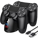 PS4 Controller Charger Dock Station with Charging Cable,1.8Hour Fast-Charging PS4 Controller Charger Station...