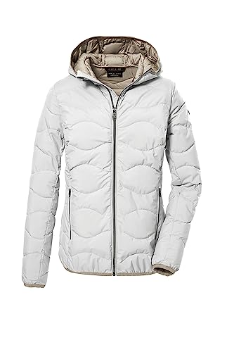 G.I.G.A. DX Damen Steppjacke mit Kapuze/Funktionsjacke ist wasserabweisend GW 21 WMN QLTD JCKT, gebrochenes weiss, 44, 39845-000