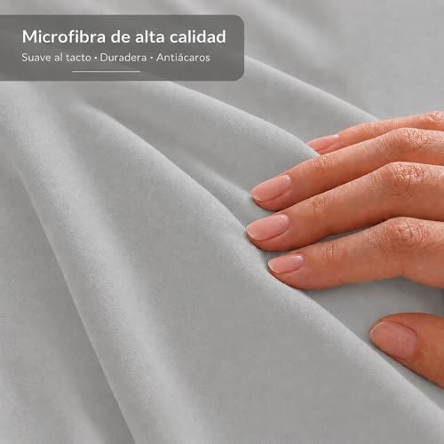 Miniatura 3 de Degrees Home - Collection - Sabanas 105x190 - Juego De Sábanas De 105x190 - Sábana Bajera Ajustable, Encimera Y Funda De Almohada - Poliester Microfibra Cepillada - Cama 105 Cms